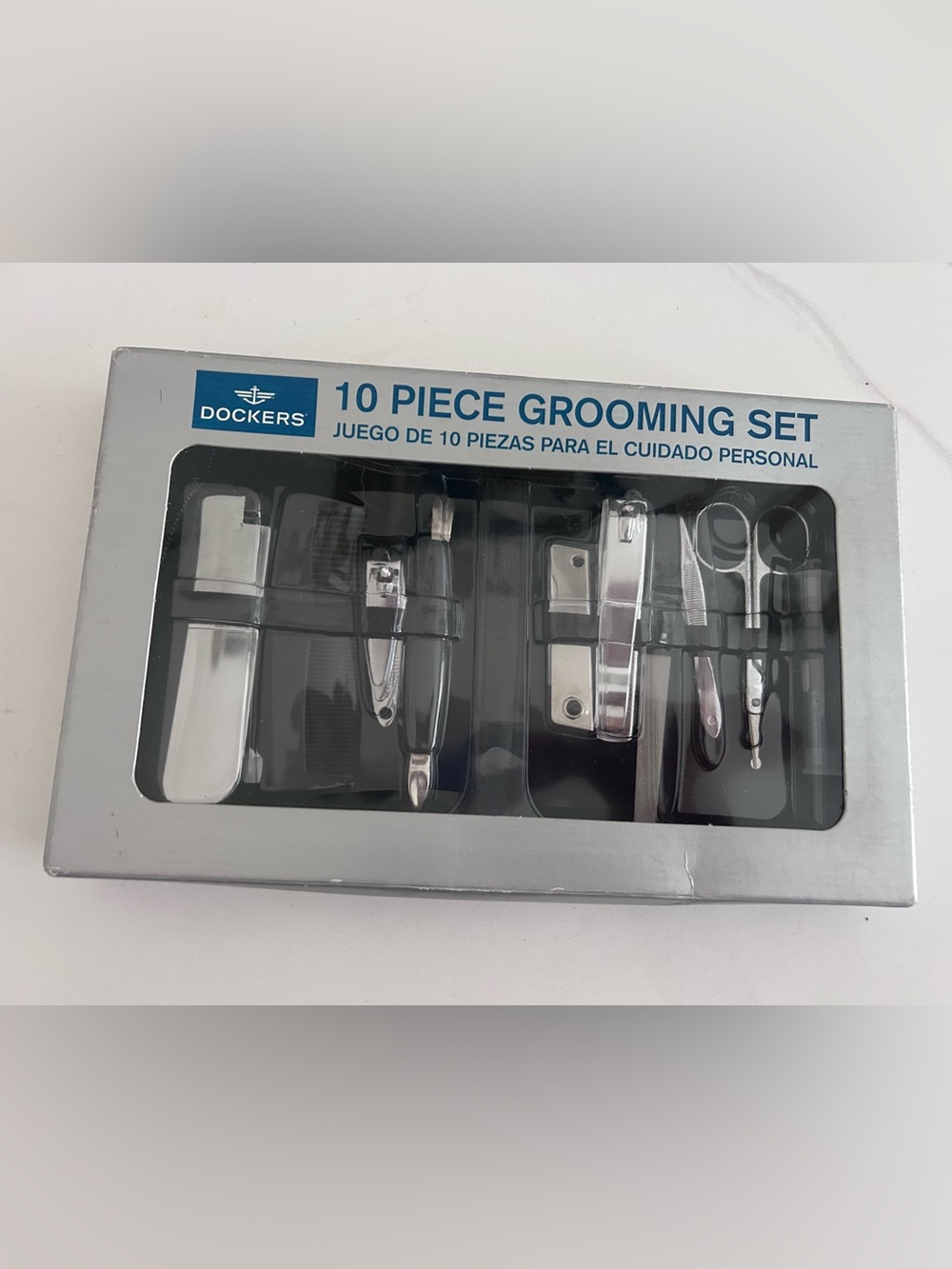 Dockers 10-Piece Men’s Grooming Set - Silver